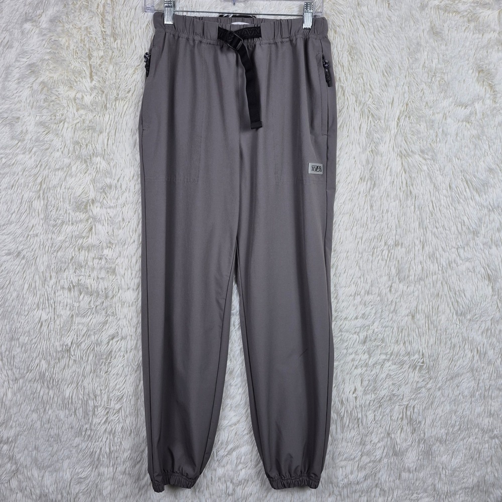 Tna Aritzia Belted Tech Nylon Jogger Track Pants Grey Small Gorpcore Athleisure